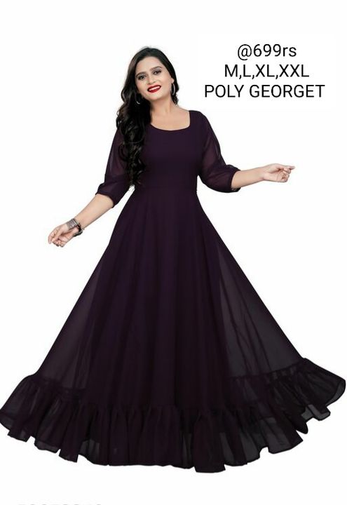 poly georget gown uploaded by business on 11/23/2021