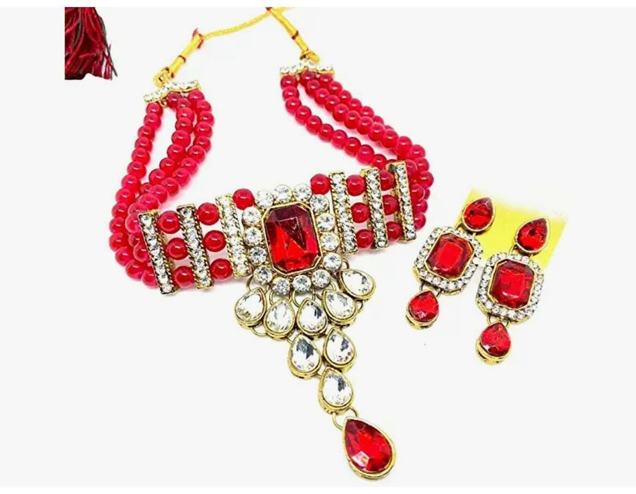 Beads chocker necklace set for women's uploaded by Grabkaro on 11/23/2021