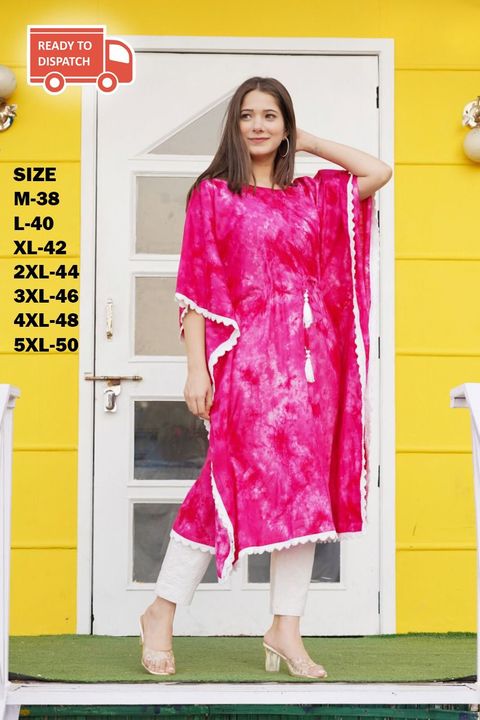 Post image || श्री गणेशाय नमः ||.Presenting Ready Made Long Kaftan.FABRIC - HEAVY RAYON Slub.TYPE - READY MADESIZE - MENTION ON PHOTO.LENBGTH - 43 INCH..SINGLE RATE - 550/- WITH GST.*Ship Extra -70/- All India*.*DISPATCH DATE - 5-6 DAY*.*FULL SET DISCOUNT ASK ME PERSONAL*