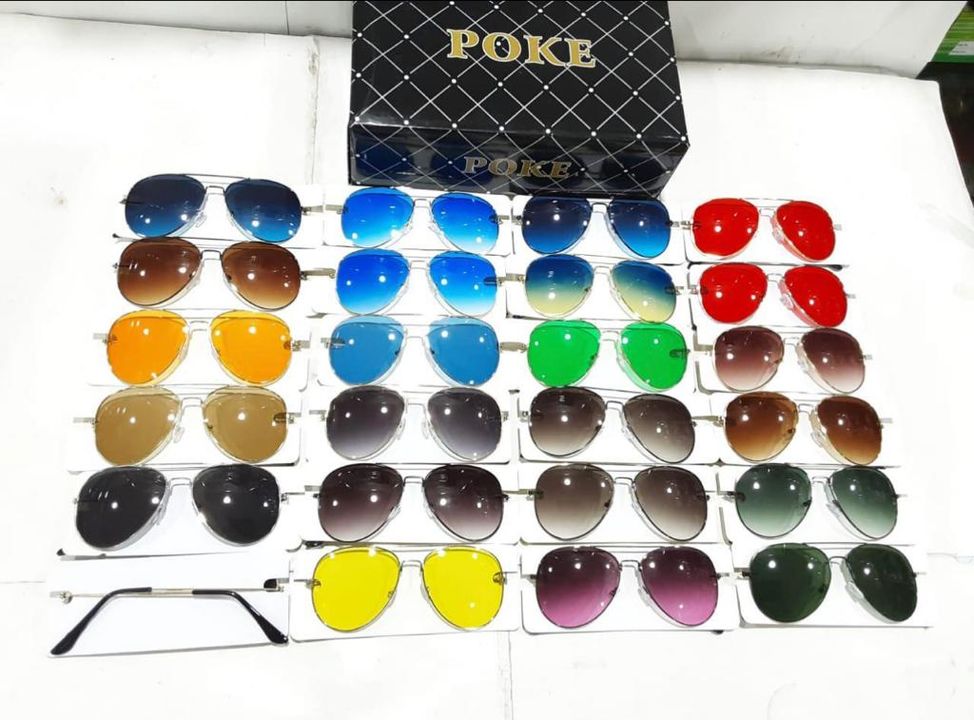 Aviator imported multi colored sunglasses  uploaded by EYELLUSION EYEWEAR on 11/24/2021