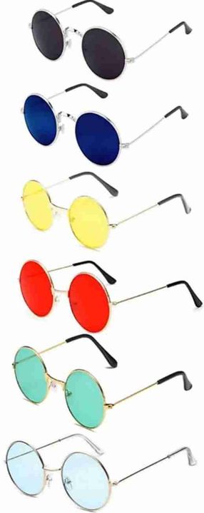 Round multicolor full metal sunglasses uploaded by EYELLUSION EYEWEAR on 11/24/2021
