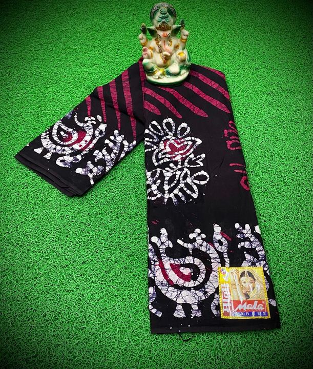 Post image Odisha handloom ❤️      Hand batik print cotton saree..Price 650.