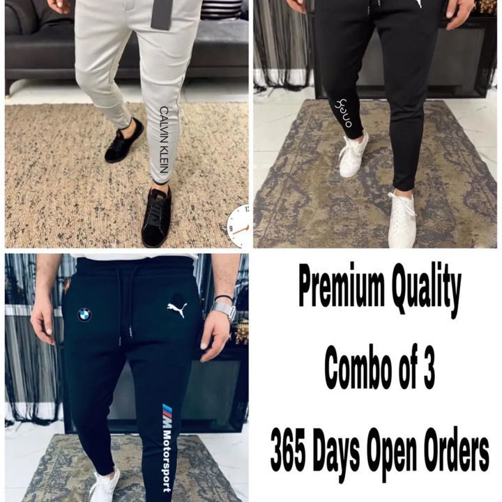 Brand- *PUMA/Ck & One8* 

*3 Pic Combo*

 showroom ARTICLE 🔥🔥🔥🔥

*Side Pocket With Zip*

*lycra  uploaded by SN creations on 11/24/2021