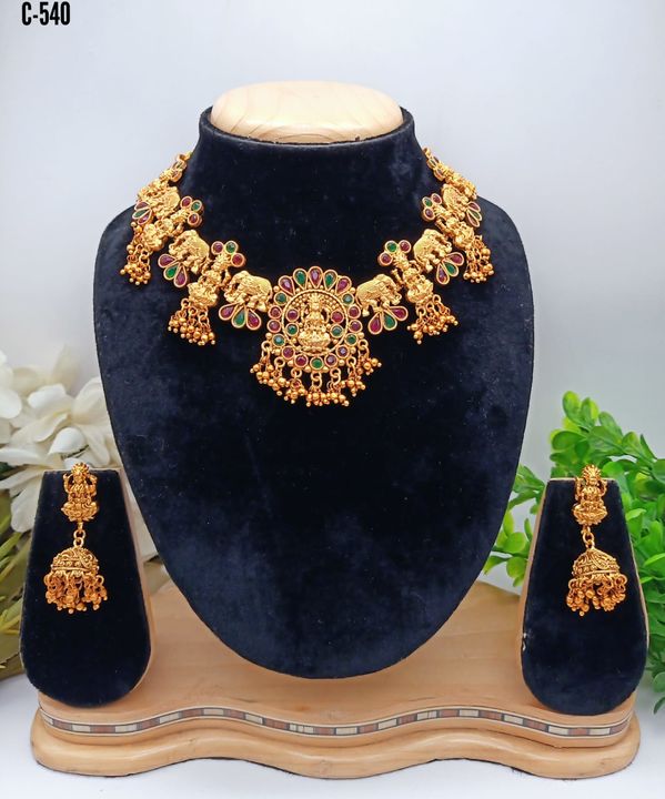 High Quality Gold Plated Combo Jewellery Set only  uploaded by RADHA RANI COLLECTION on 11/24/2021
