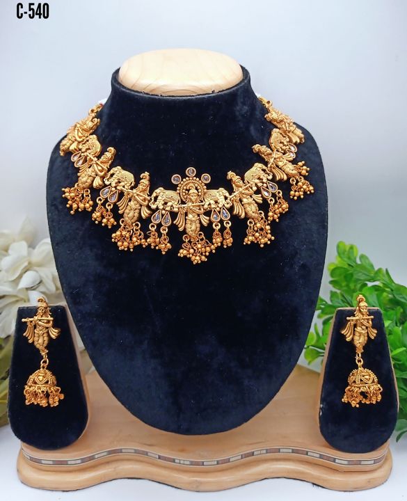 High Quality Gold Plated Combo Jewellery Set only uploaded by RADHA RANI COLLECTION on 11/24/2021