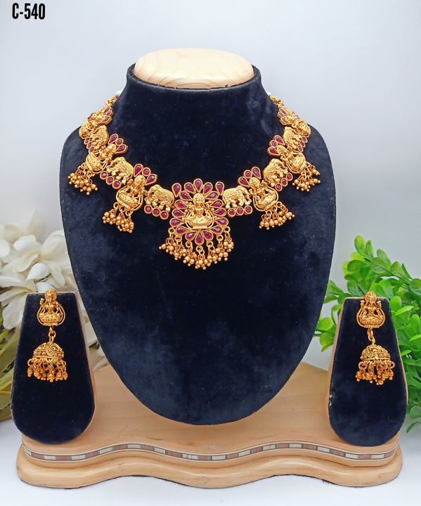 High Quality Gold Plated Combo Jewellery Set only uploaded by RADHA RANI COLLECTION on 11/24/2021