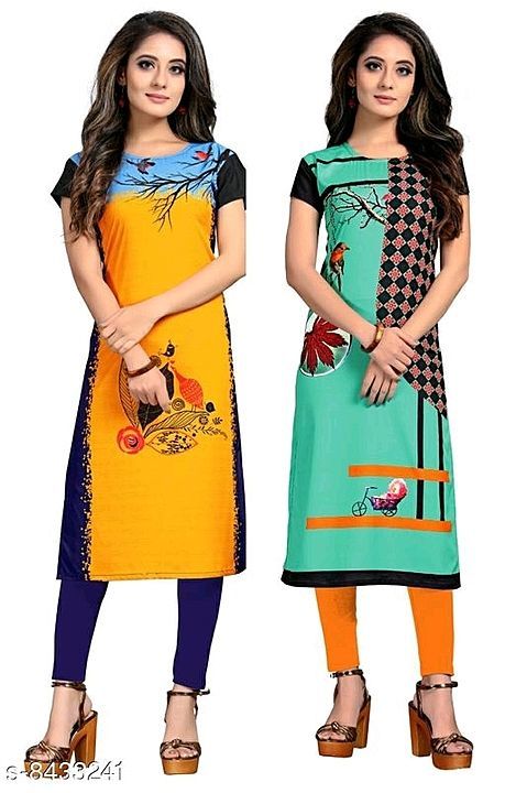 Catalog Name:*Aagam Superior Kurtis*
Fabric: Crepe
Sleeve Length: Short Sleeves
Pattern: Printed
Com uploaded by Sandhya collections on 9/22/2020