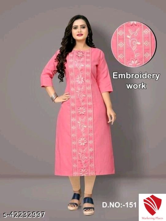 Catalog Name:*Chitrarekha Graceful Kurtis*
Fabric: Cotton
Sleeve Length: Three-Quarter Sleeves
Patte uploaded by business on 11/24/2021