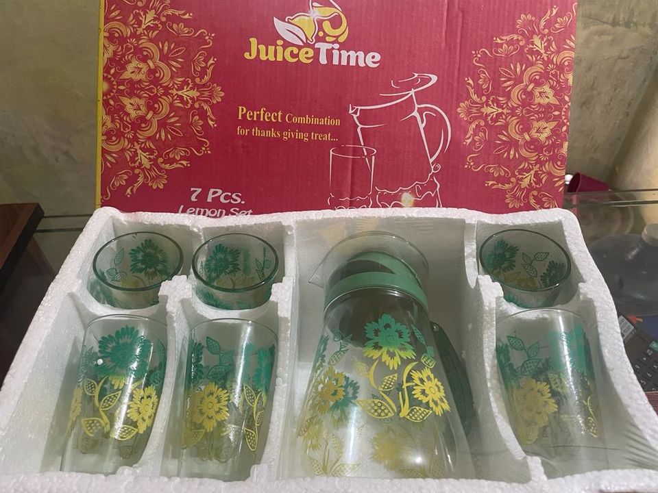 Lemon juice set uploaded by Parashnath glass ware on 11/24/2021