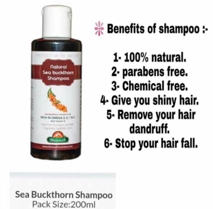 Sea buckthorn shampoo uploaded by Organic point on 11/25/2021