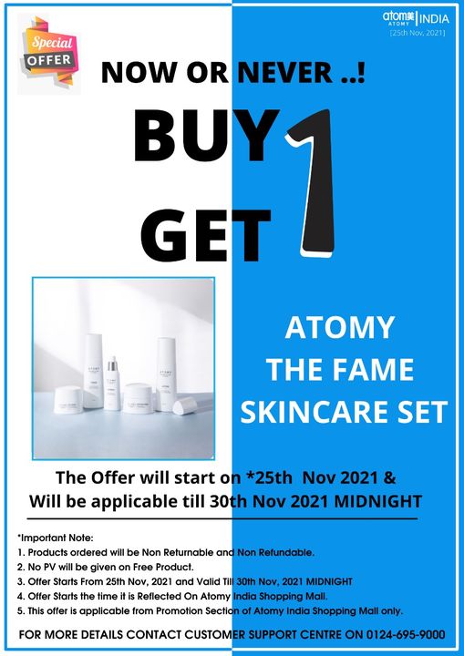 The Fame Skincare Set uploaded by Laxmi Atomy India on 11/25/2021
