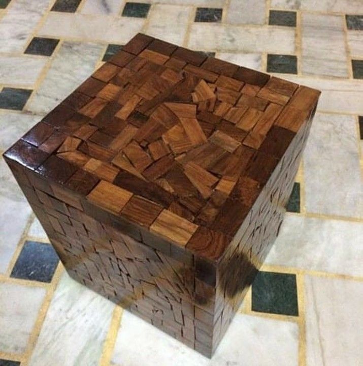 Wooden recaycal stool uploaded by business on 9/22/2020