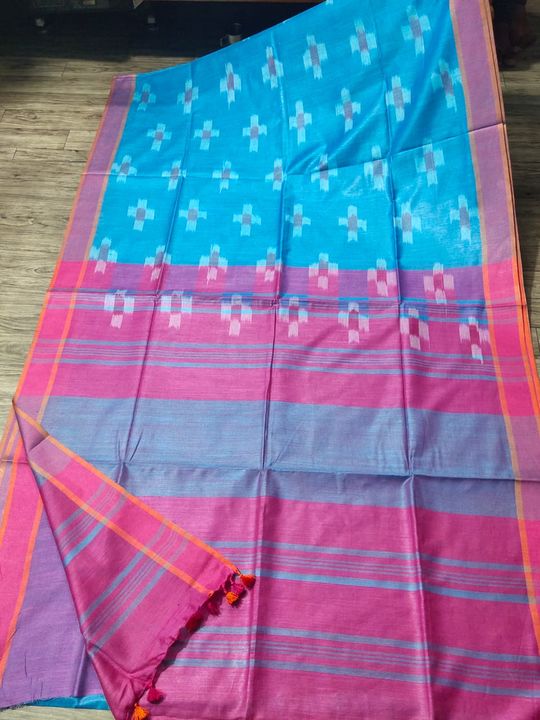 Ikkat cotton Saree  uploaded by Rohit Kumar Lal Online Business on 11/25/2021
