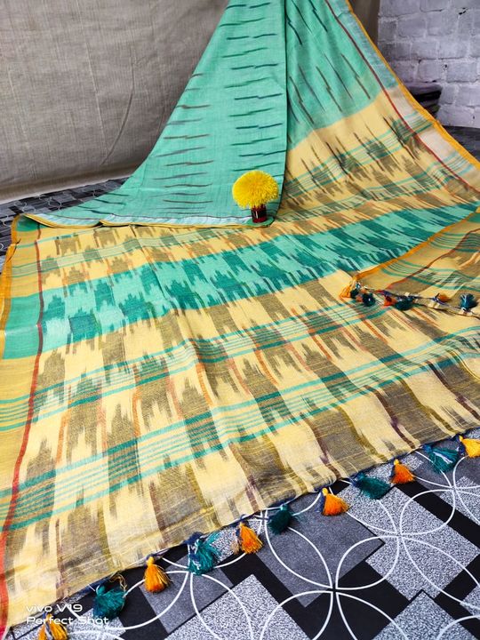 Ikkat cotton Saree  uploaded by business on 11/25/2021