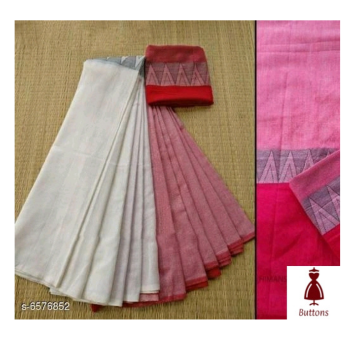 Khadi cotton saree  uploaded by Buttons on 11/25/2021