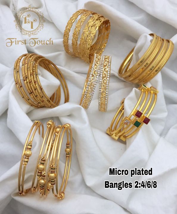 Micro plated bangles combo uploaded by Sonisha collection's on 11/25/2021