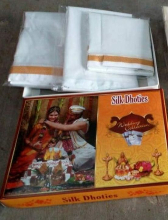 Silk dhotis set uploaded by business on 11/25/2021