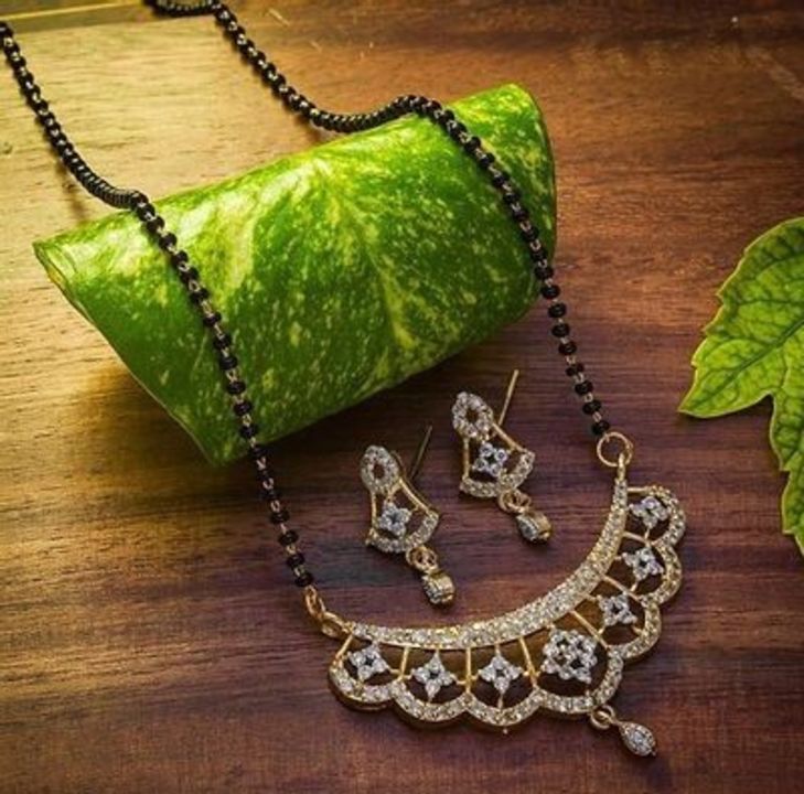 *Stylish Alloy Mangalsutra With Earring For Women*

*PRICE 285*

*OWN STOCK ✅✅*

*DELIVERY FAST ✈️✈️ uploaded by SN creations on 11/25/2021