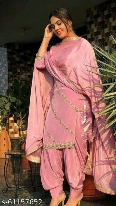 Latest Top with Bottom and dupatta uploaded by business on 11/25/2021