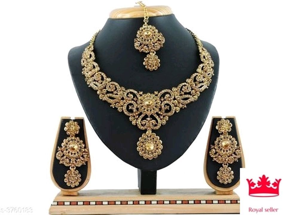 Beautiful women's alloy gold plated jewellery uploaded by business on 9/22/2020