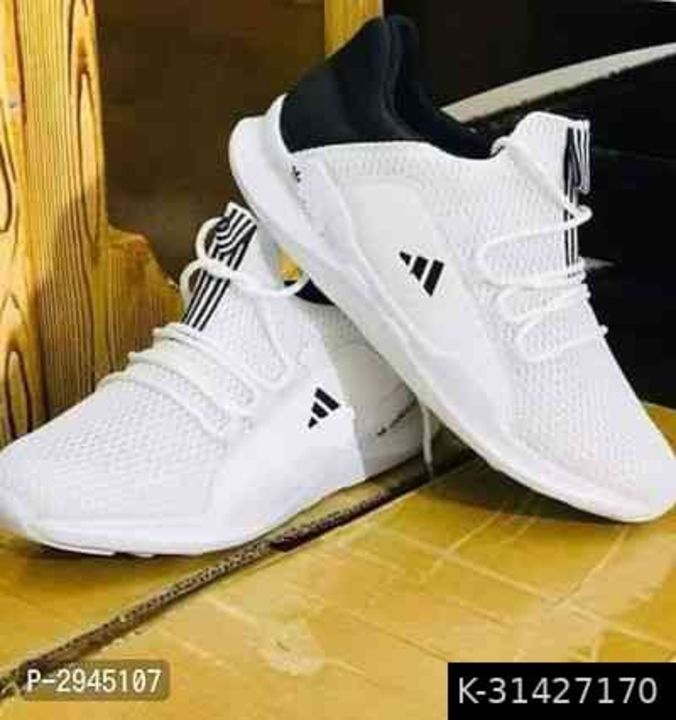 Post image Men's Casual Running Shoes Stylish Casual Running Shoes For Men upper: Mesh size: 7UK color: White closure: Men's footbed: Eva weight: 600 Gram occasion: Casualstyling: Running material: Mesh outsole: Eva 