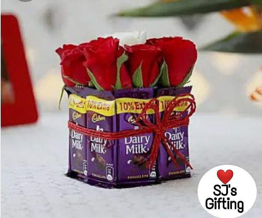 Dairy Milk & Rose Arrangements uploaded by The Gift Fairy on 9/22/2020