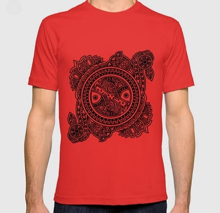 Mithila painting t-shirt uploaded by Crazy_shopping3 on 9/22/2020