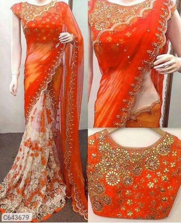 net saree uploaded by riddhi on 11/26/2021