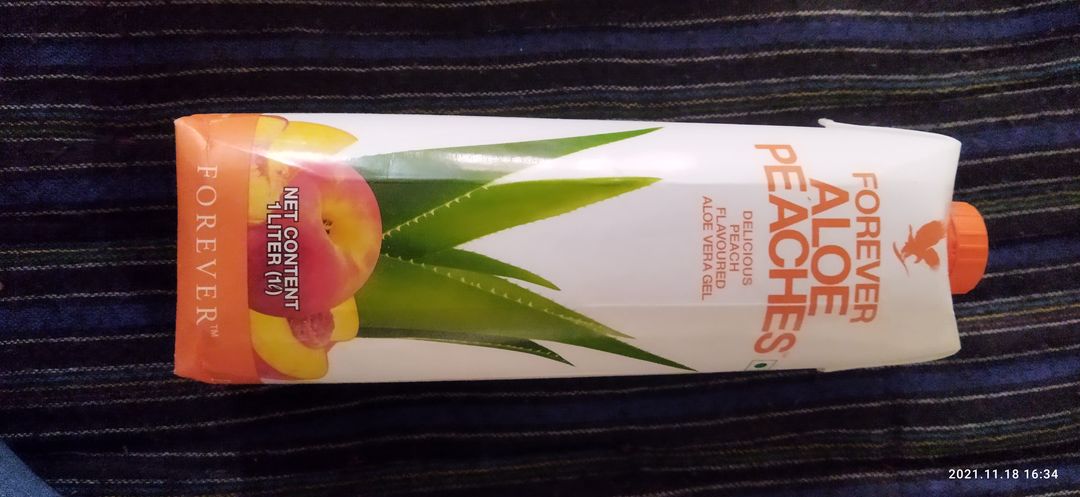 Aloe peaches uploaded by Forever living produced company on 11/26/2021
