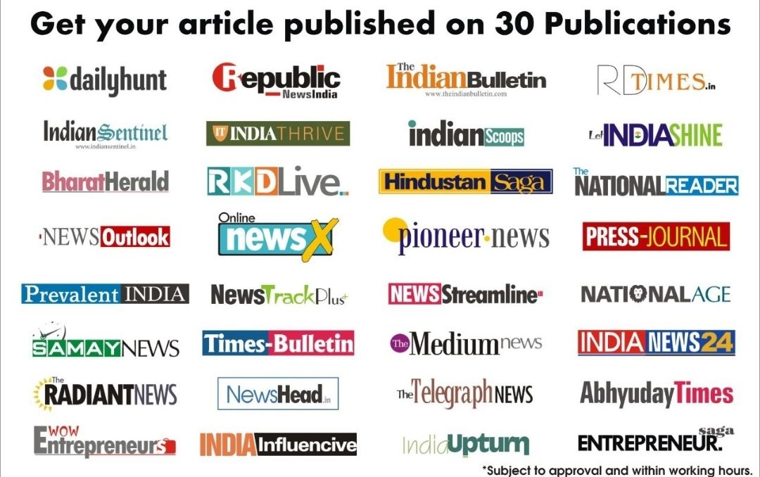 Post image *PR Offer*
Package of 40 + News Publications, only at *Rs. 8000/-.*

*Benefits of Package:*1.	Article with 1 Backlink2.	Without Disclaimer3.	1 photograph allowed4.	Manual posting on each site, not via RSS feed5.	All Sites are Google News Approved