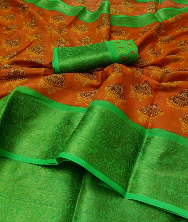 Printed saree uploaded by business on 11/26/2021