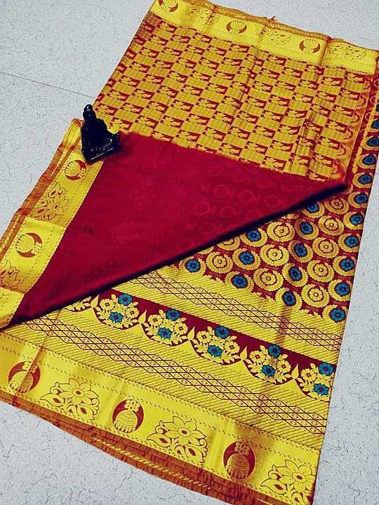 Bridal pick Meena design fancy silk saree uploaded by business on 9/22/2020