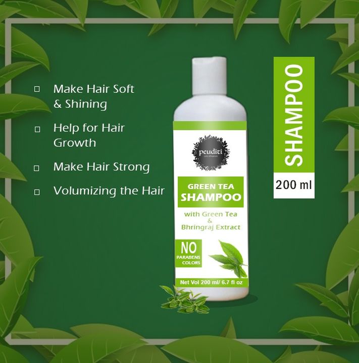 Post image We are here again with our very new product Peuditi Care Green Tea shampooWith their unique formula and natural ingredients .100% result oriented Contact for business only 9569097824