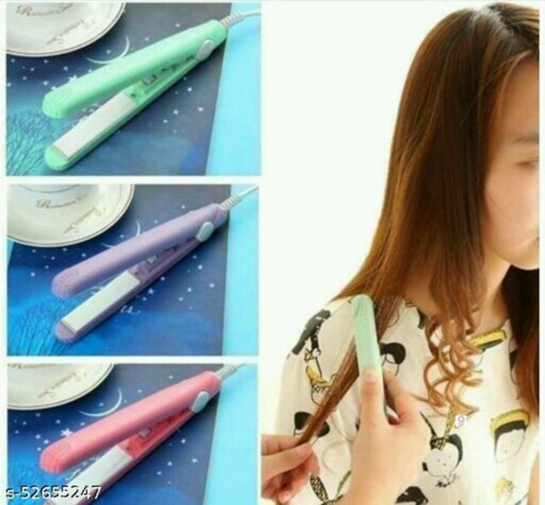 Catalog Name:* Hair Straightener*
Brand: Others
Material: Plastic
Multipack: 1
Color: Multicolor
Typ uploaded by business on 11/27/2021