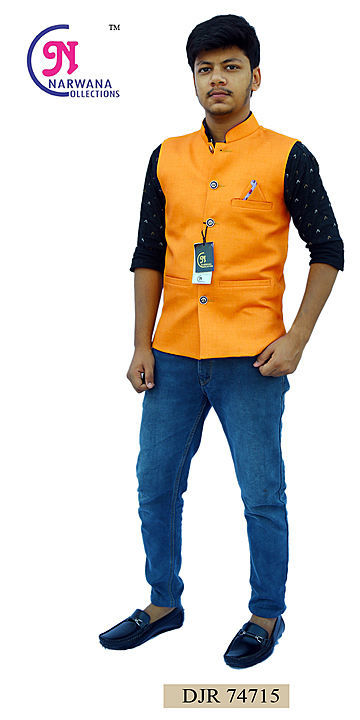Plane nehru jacket uploaded by Narwana collections on 9/22/2020