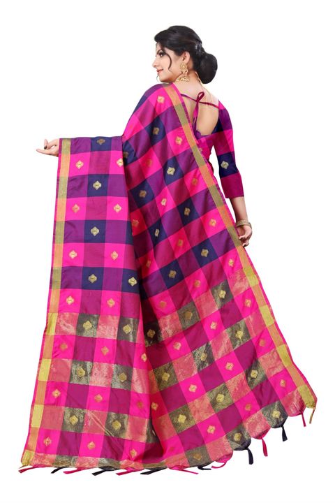 Women's Banarasi Litchi Silk Style Saree with Blouse Piece  uploaded by CHIRAG CREATION on 11/27/2021