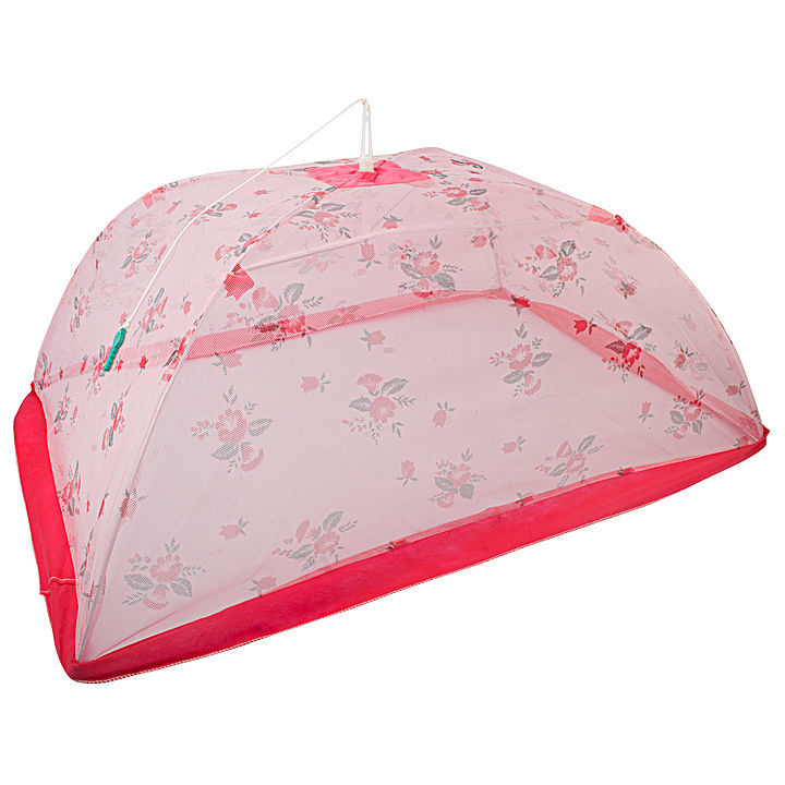 Sr No.14 - Umbrella Mosquito Net for New Born Babies - 28" Inch , Flower Print , Number of Sticks -  uploaded by BUYERS WISH on 9/22/2020