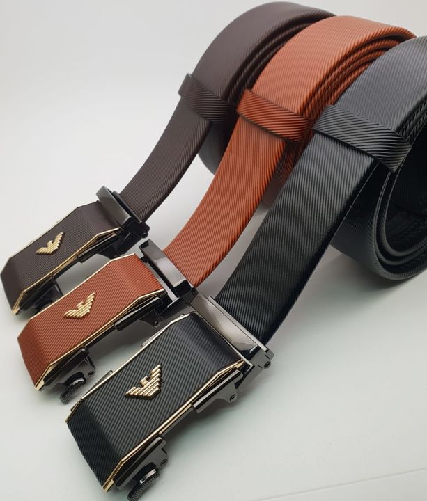 Lwmht
Imported leather belt luxury style autolock buckle gear strap good quality fots upto 38 waist uploaded by XENITH D UTH WORLD on 11/27/2021