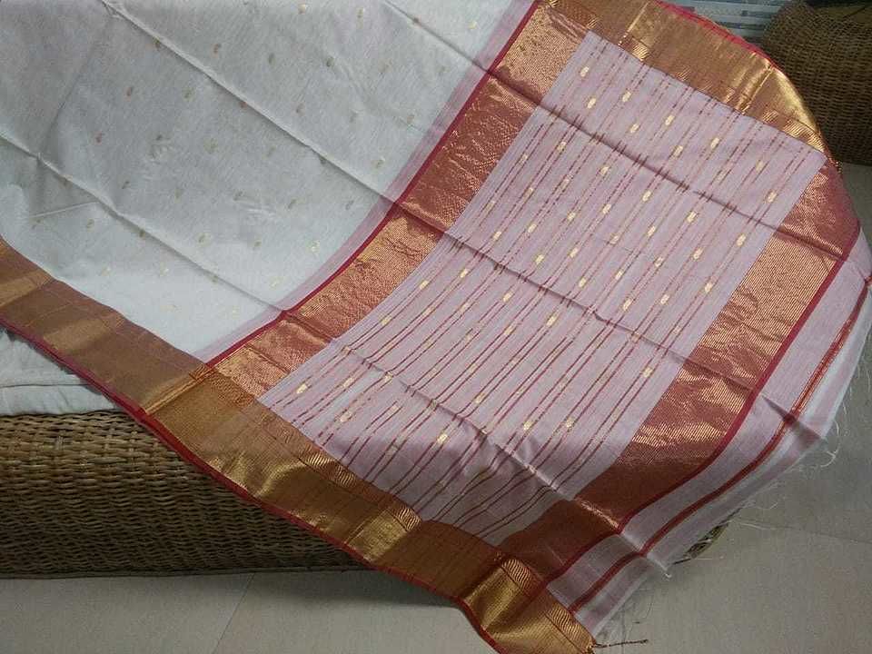 Maheshwari handloom rich zari border handloom saree.. uploaded by Maheshwari Creations - The handloom on 6/5/2020