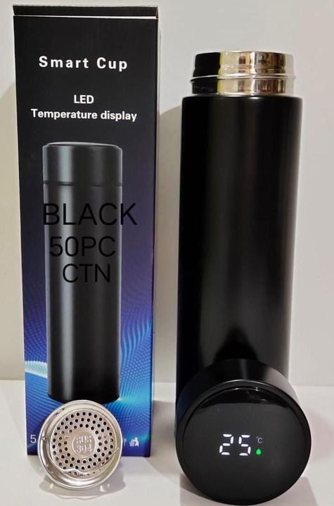 Post image Black Temperature Flask Hot &amp; cold Ready stock in Mumbai Godown only wholesale QtyMinimum order Qty:100 pcs