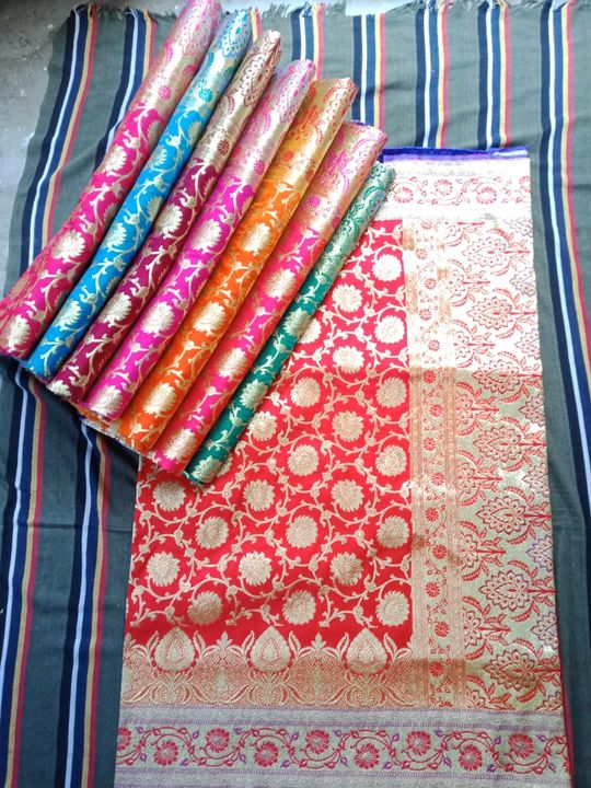 Banarsi katan silk saree uploaded by business on 11/27/2021