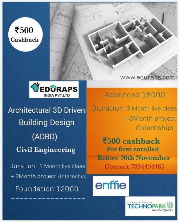 Architectural 3D Driven Building Design uploaded by Eduraps India Private Limited on 11/27/2021