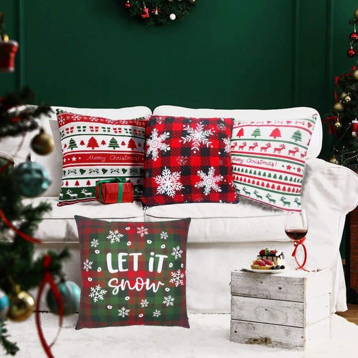 Post image I want 12 Pieces of Christmas them cushion/ curtions , etc.
Below is the sample image of what I want.