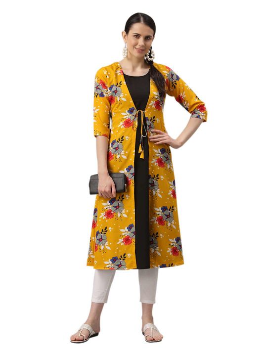 Crepe kurti uploaded by business on 11/28/2021