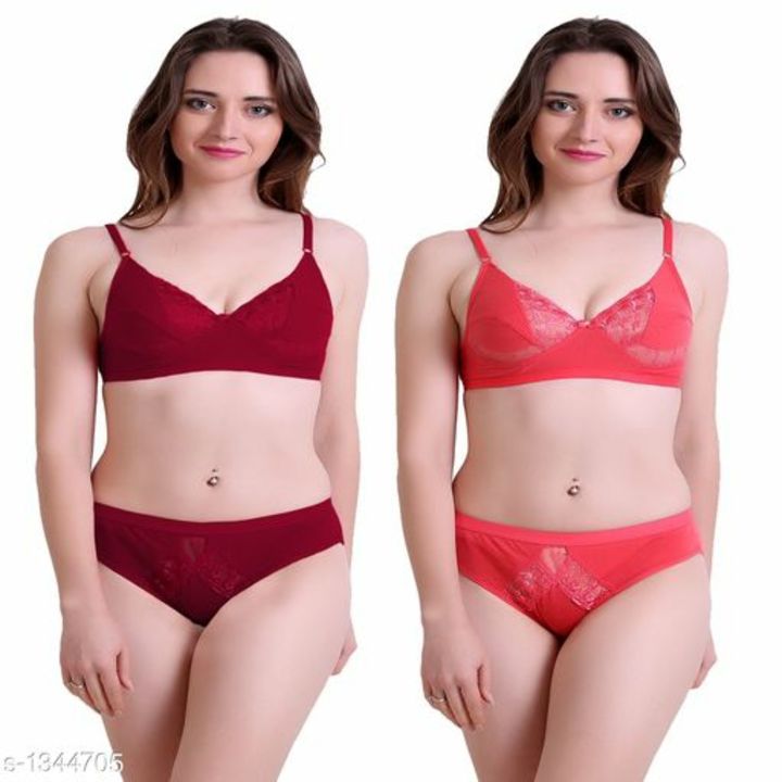 Women's Lace Cotton Lingerie Sets (Free Delivery)  uploaded by Radhe Enterprises on 11/28/2021