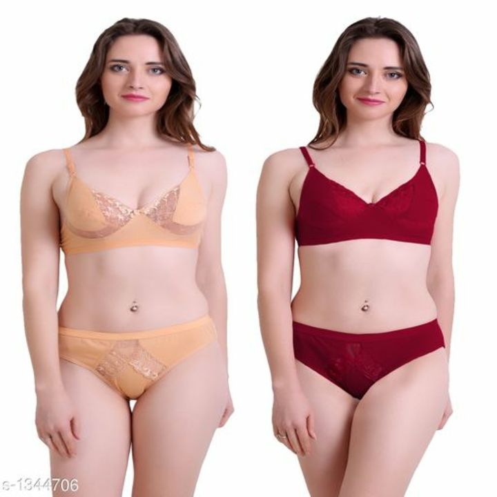 Women's Lace Cotton Lingerie Sets (Free Delivery)  uploaded by Radhe Enterprises on 11/28/2021