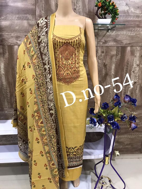 Karachi cotton dress material uploaded by business on 11/28/2021