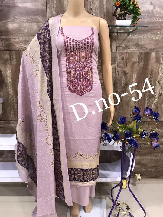 Karachi cotton dress material uploaded by business on 11/28/2021