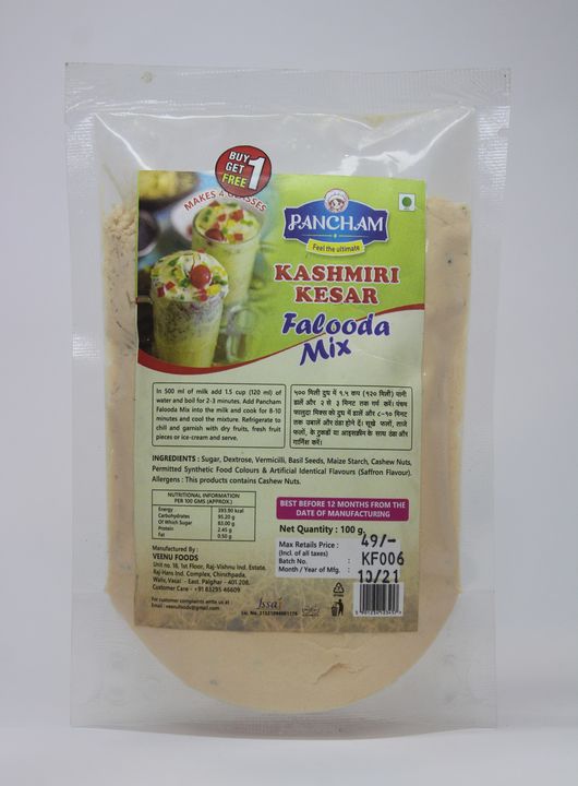 Kashmiri Kesar Falooda mix uploaded by Veenu Foods on 11/28/2021