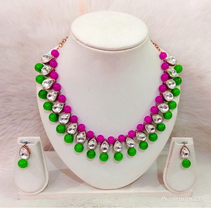 kundan pearl necklace  uploaded by JN HANDICRAFT on 11/28/2021